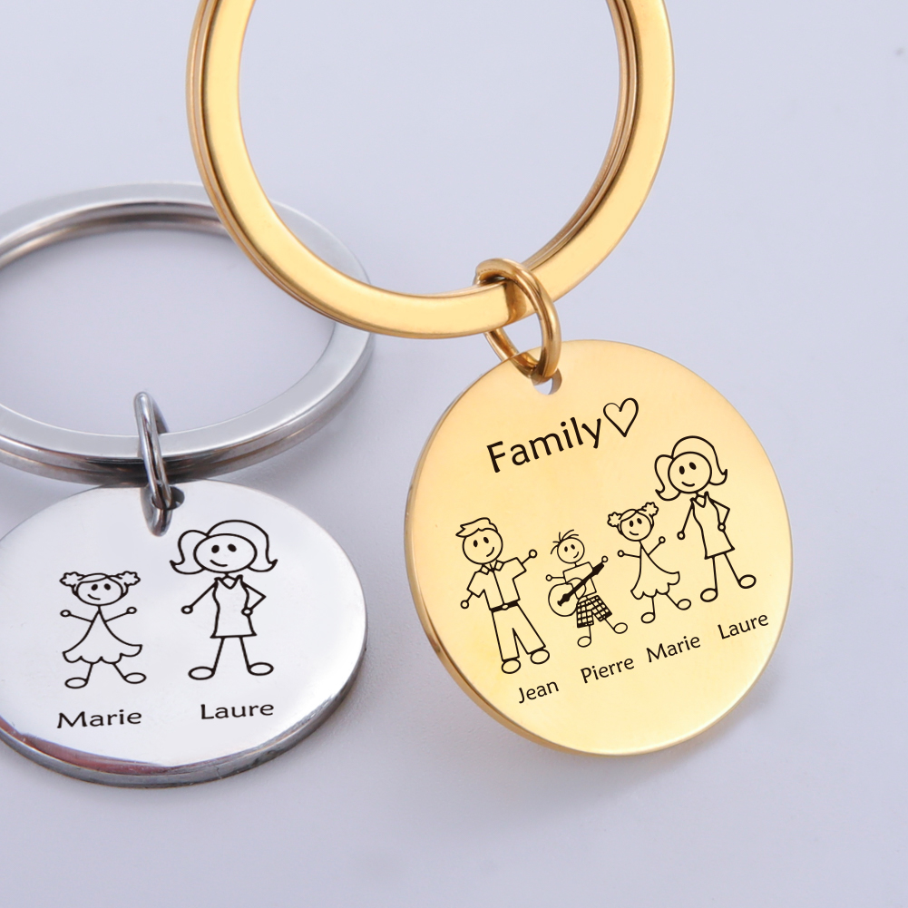 Familie gepersonaliseerde sleu - Initial Ring Custom recensie en prijs