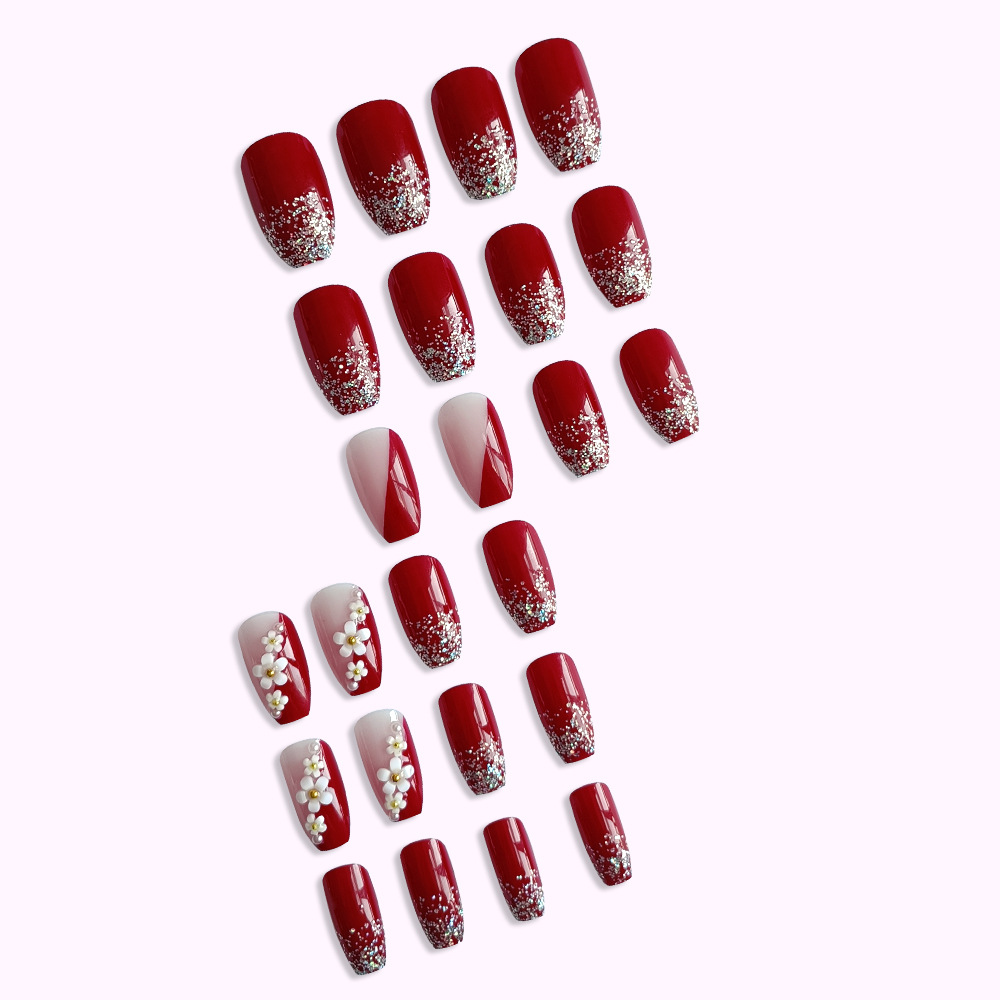24 stuks glanzend rood druk op - Pressed Flower Art recensie en prijs