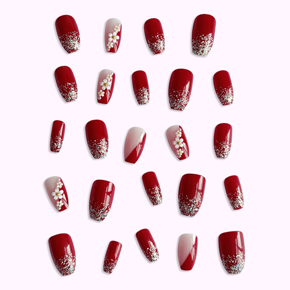 24 stuks glanzend rood druk op - Pressed Flower Art recensie en prijs